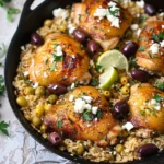 One Pan Mediterranean Chicken and Rice