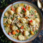 One Pot Gnocchi Chicken Pot Pie