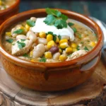 Savory Crockpot White Chicken Chili Soup
