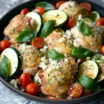 Sheet Pan Mediterranean Chicken and Zucchini