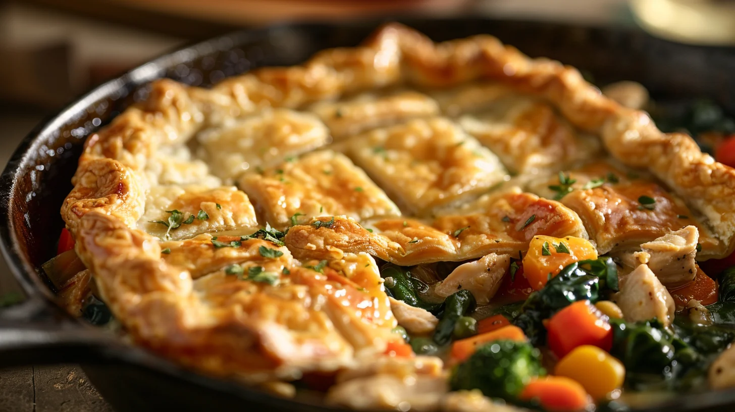 Skillet Chicken Pot Pie Tasty Comfort Food