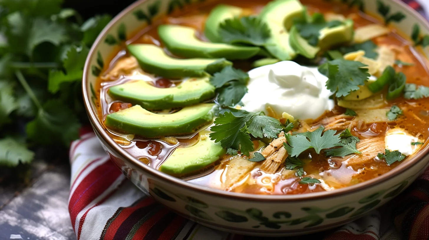 Slow Cooker Chicken Tortilla Soup