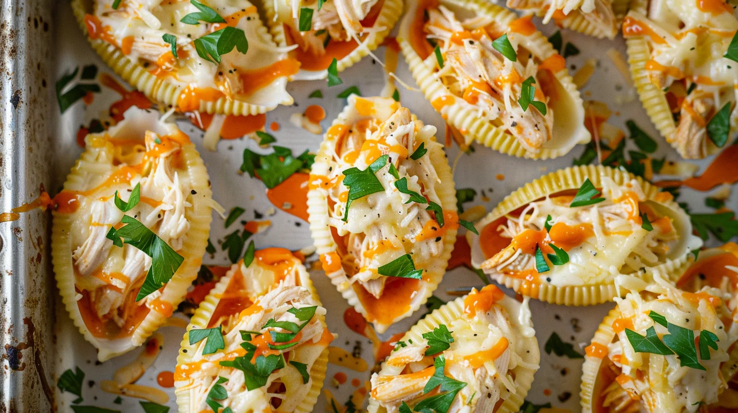 Spicy Buffalo Chicken Alfredo Shells