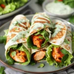 Spicy Lime Chicken Wraps With Cilantro Ranch