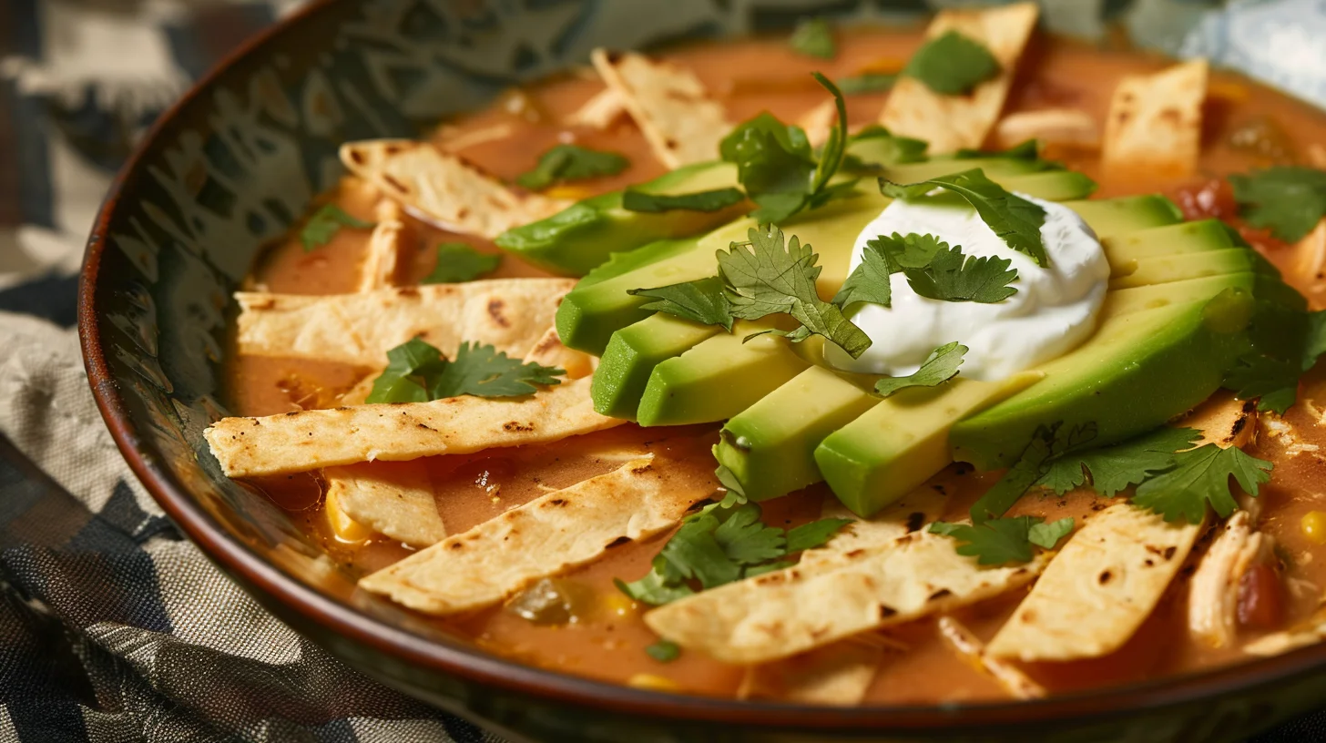 Stove Top Chicken Tortilla Soup