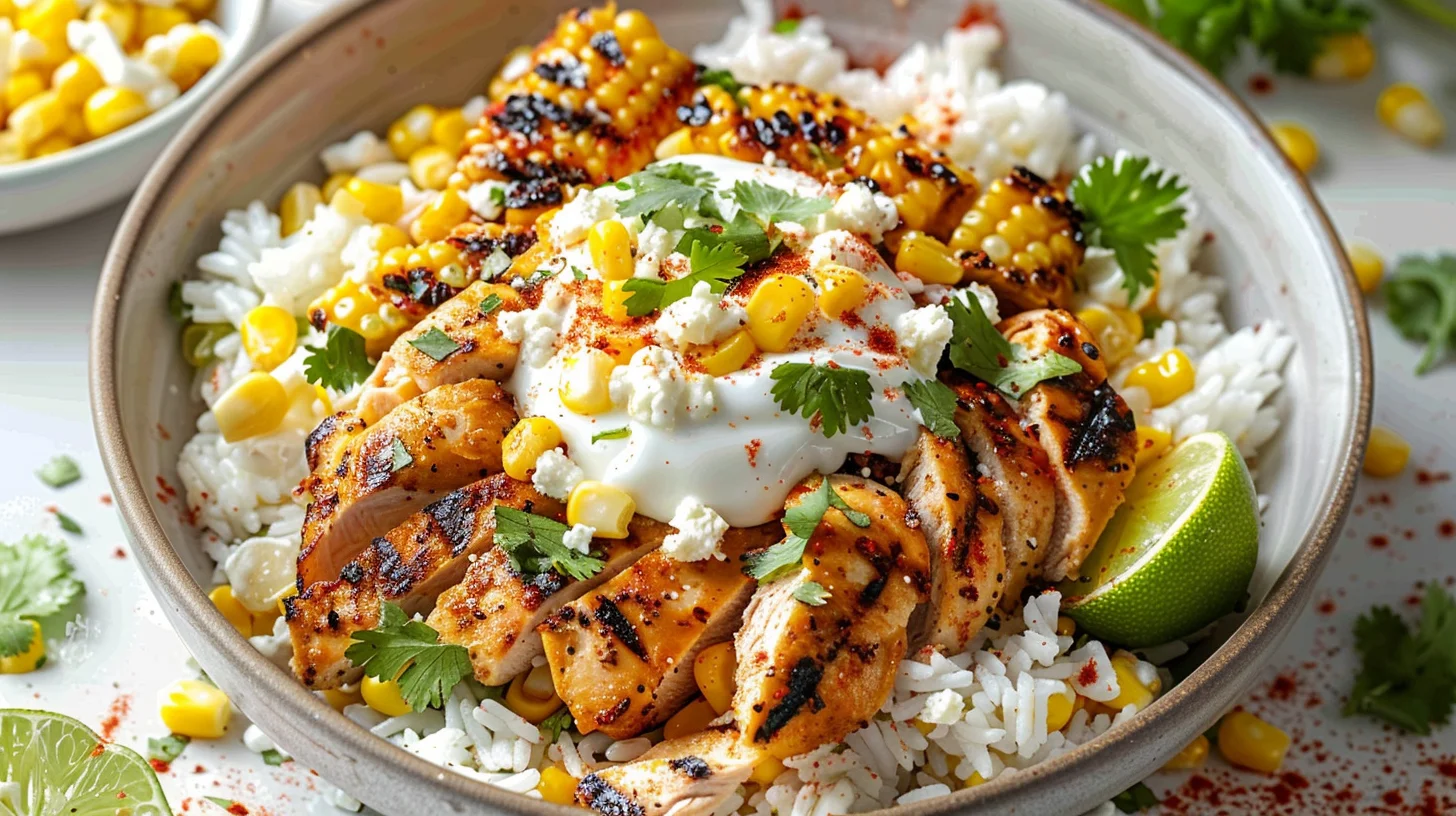 Street Corn Chicken Rice Bowl Recipe