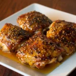 Sweet and Spicy Honey Dijon Glazed Chicken