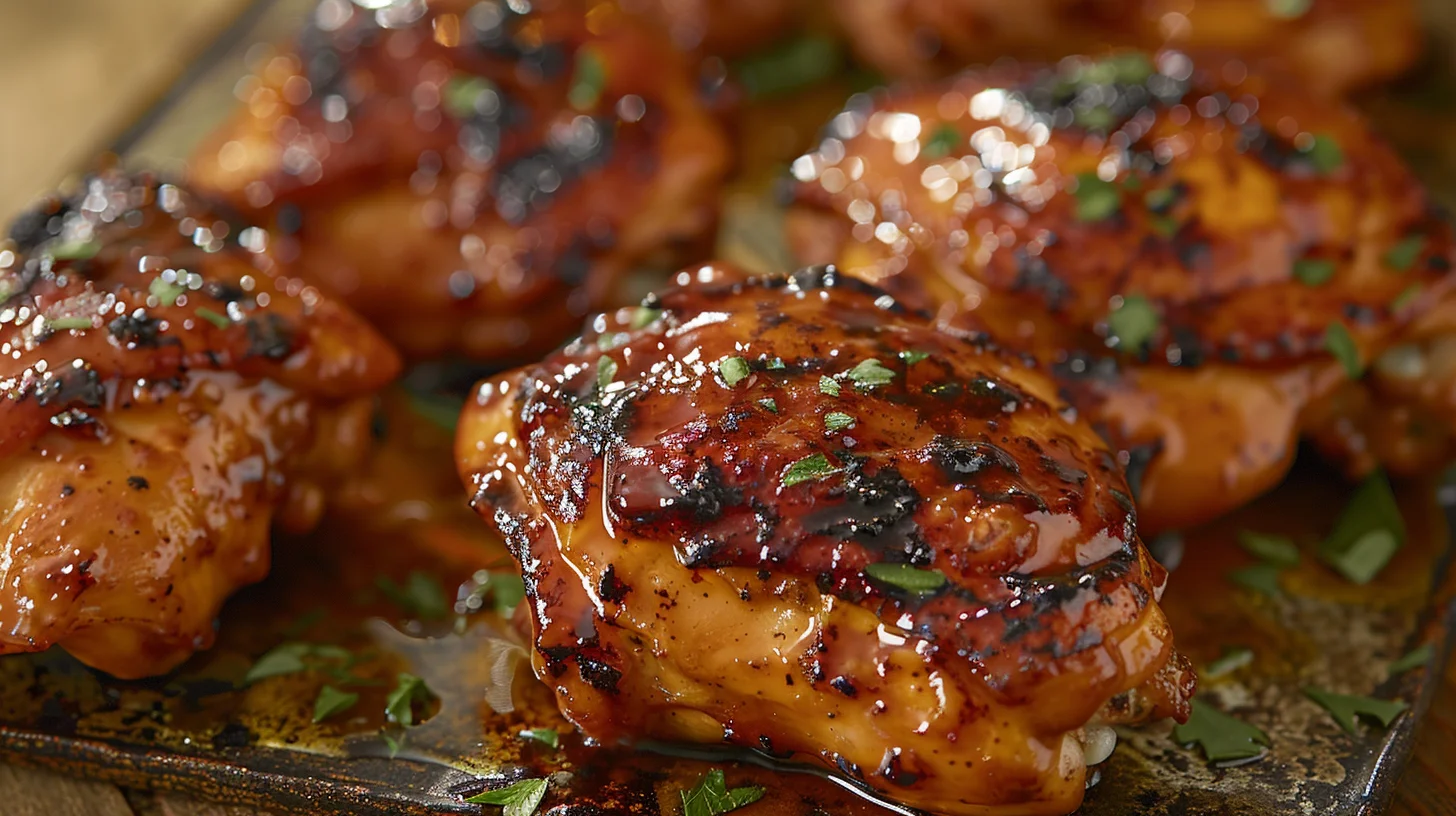 Sweet and Spicy Honey Dijon Glazed Chicken