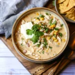 The Easiest Crockpot White Chicken Chili With Cream Cheese