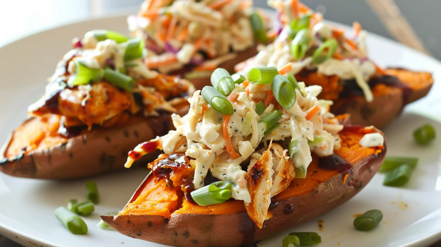 Bbq Chicken Stuffed Sweet Potatoes