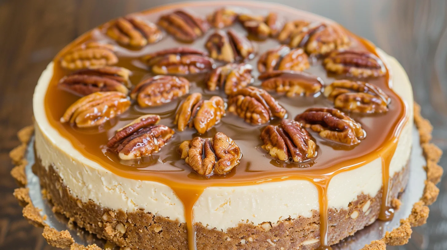 Caramel Pecan Cheesecake
