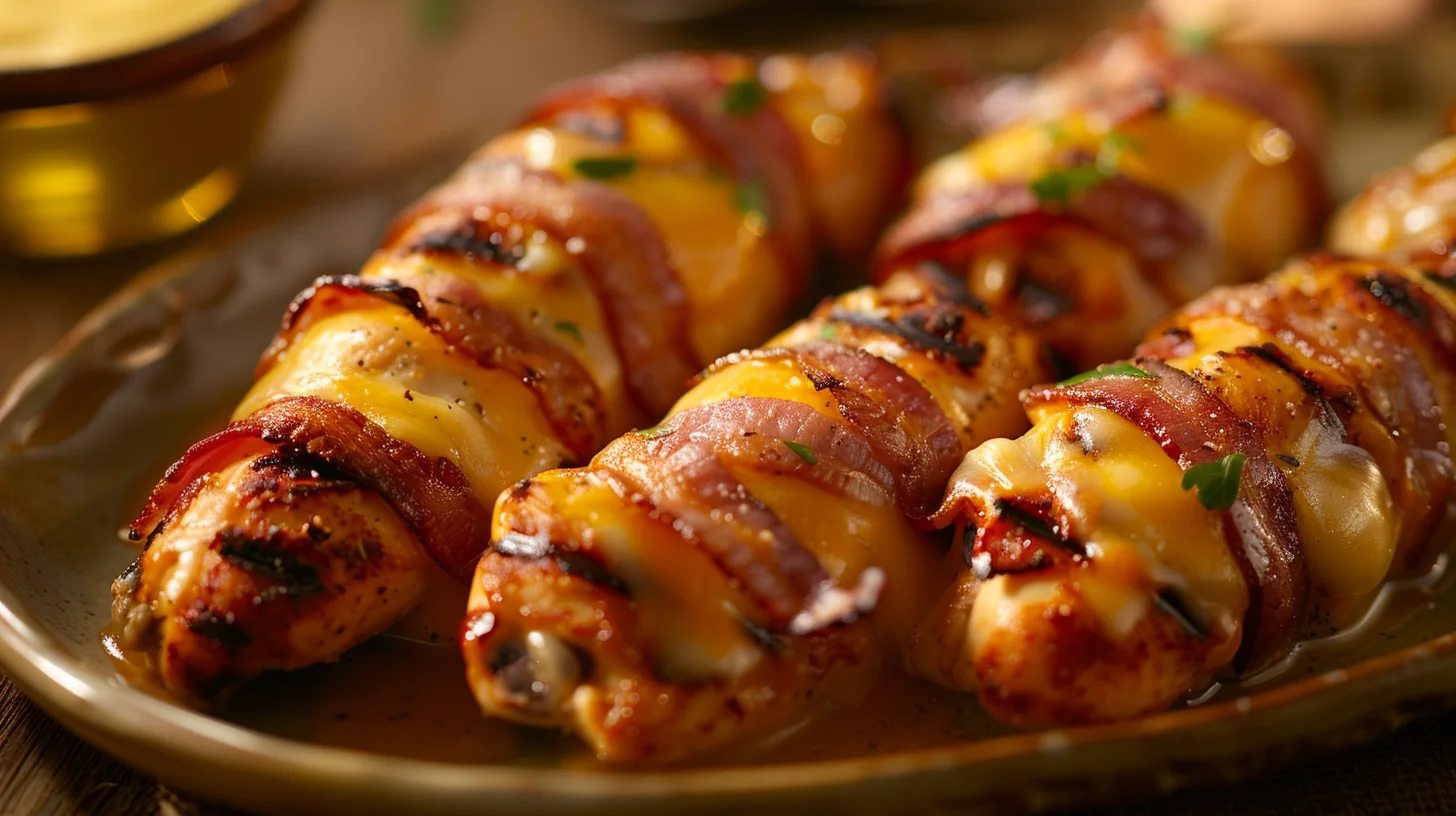 Cheesy Bacon Wrapped Chicken Breasts