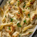 Chicken Alfredo Bake