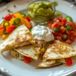 Chicken and Cheese Quesadillas