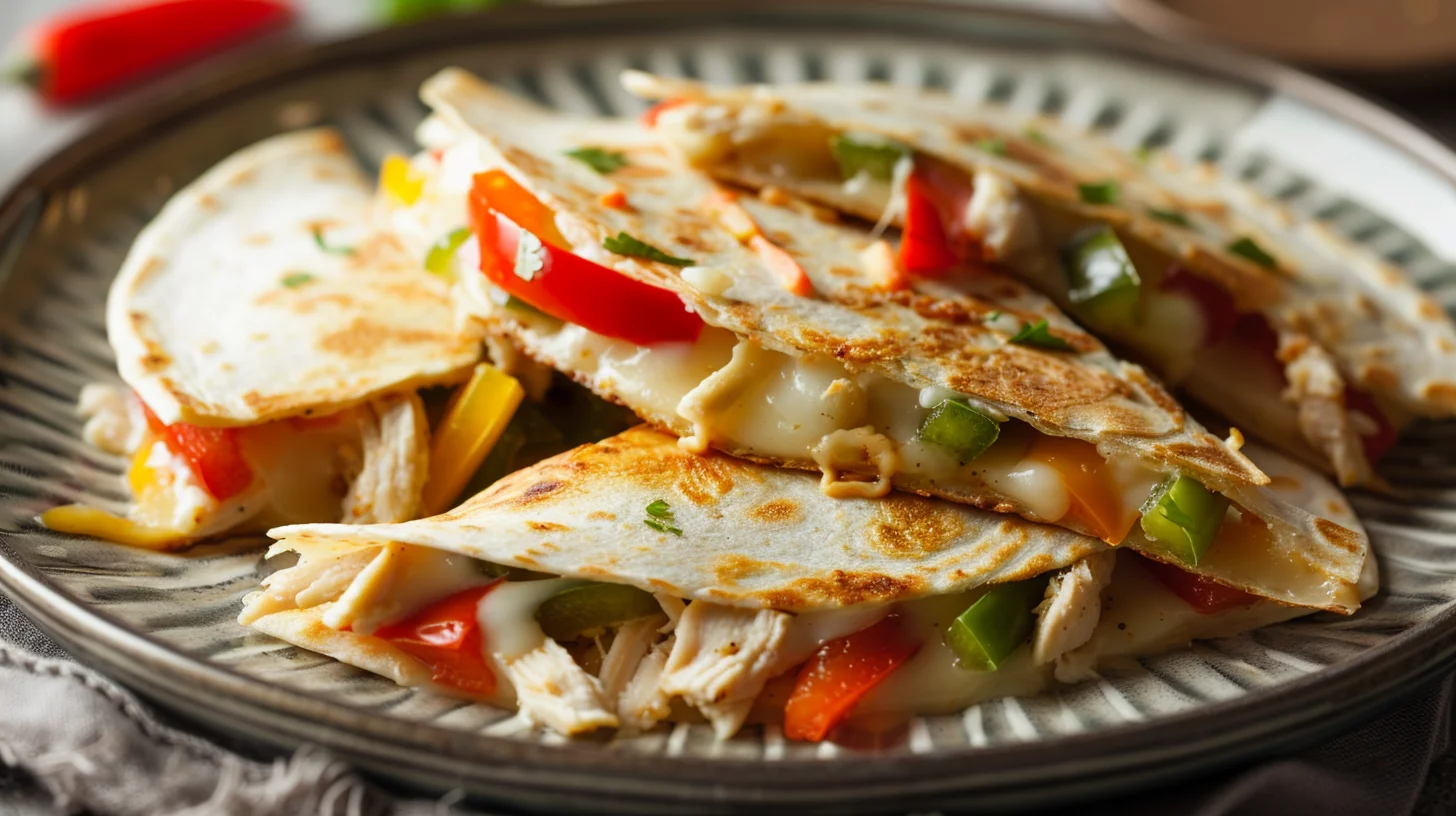 Chicken and Cheese Quesadillas