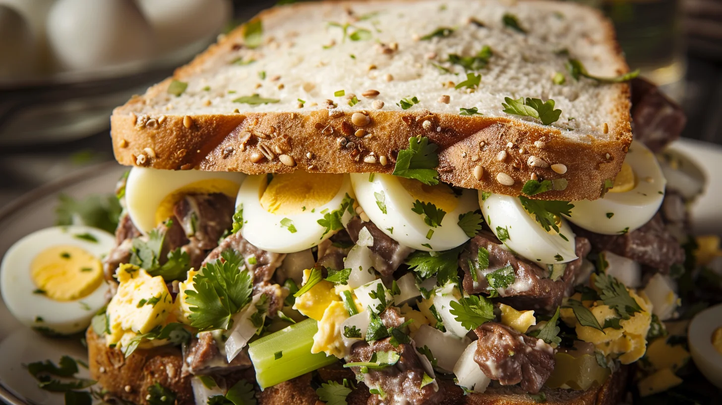 Chicken Egg Salad Sandwich