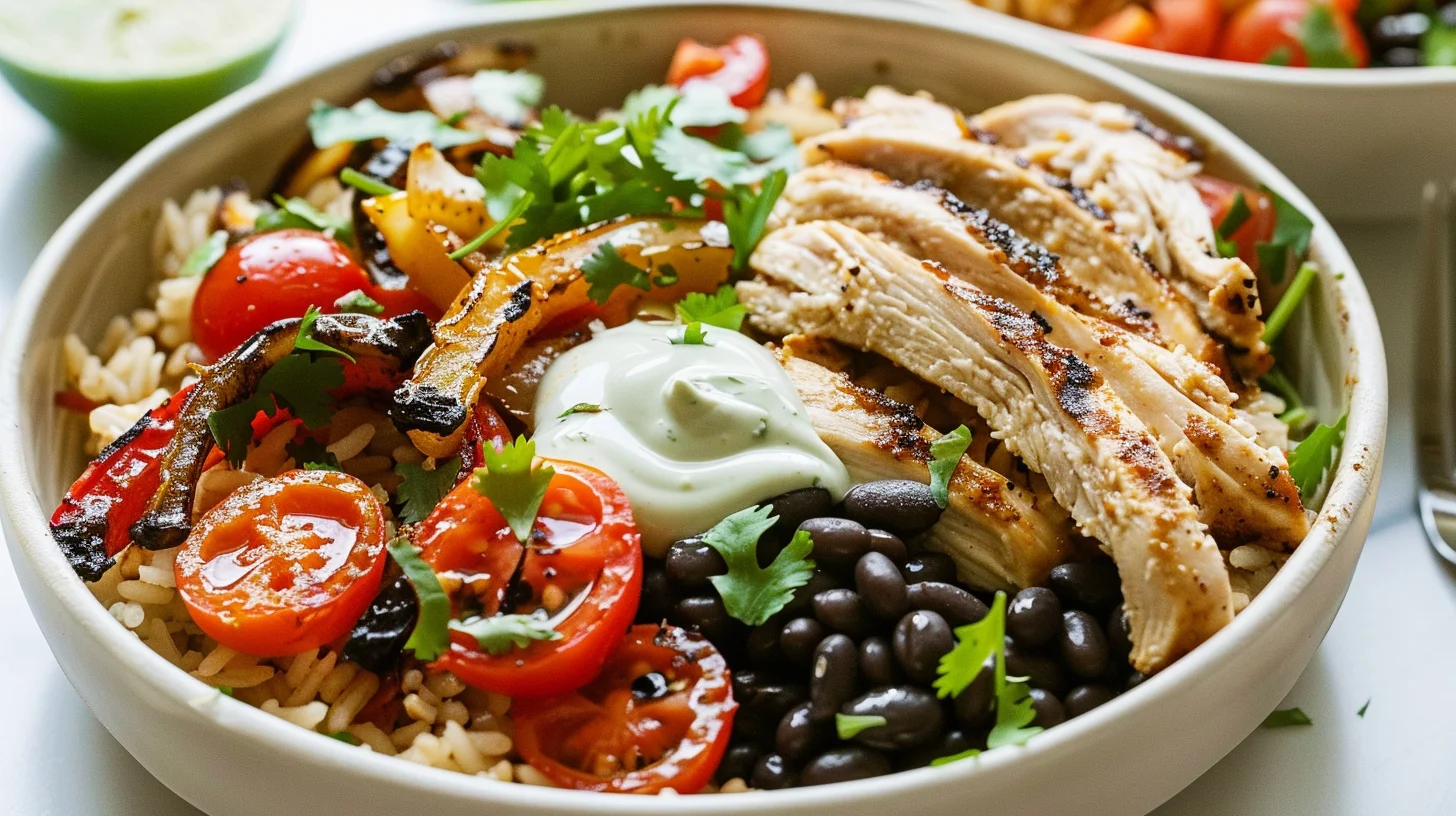Chicken Fajita Rice Bowls