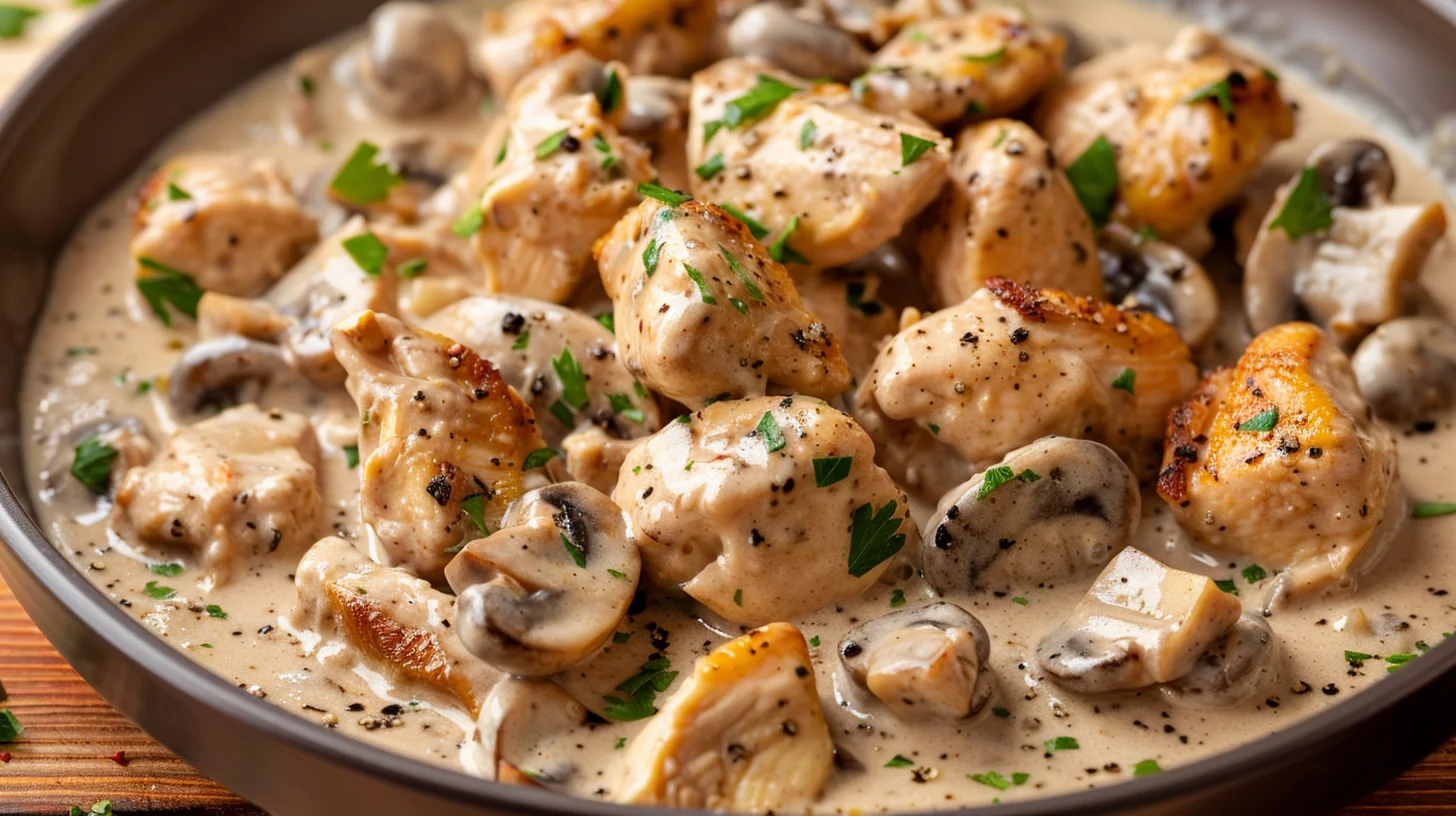 Chicken Mushroom Stroganoff