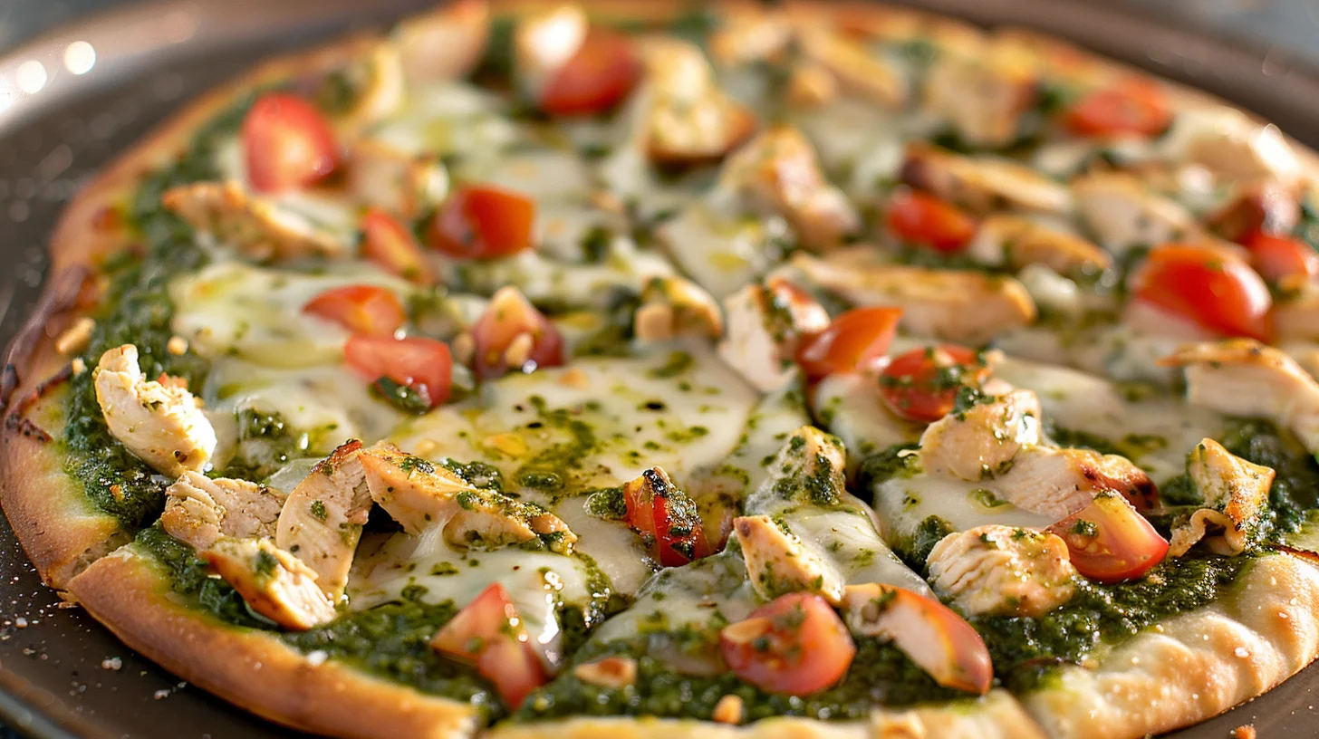 Chicken Pesto Flatbread Pizza