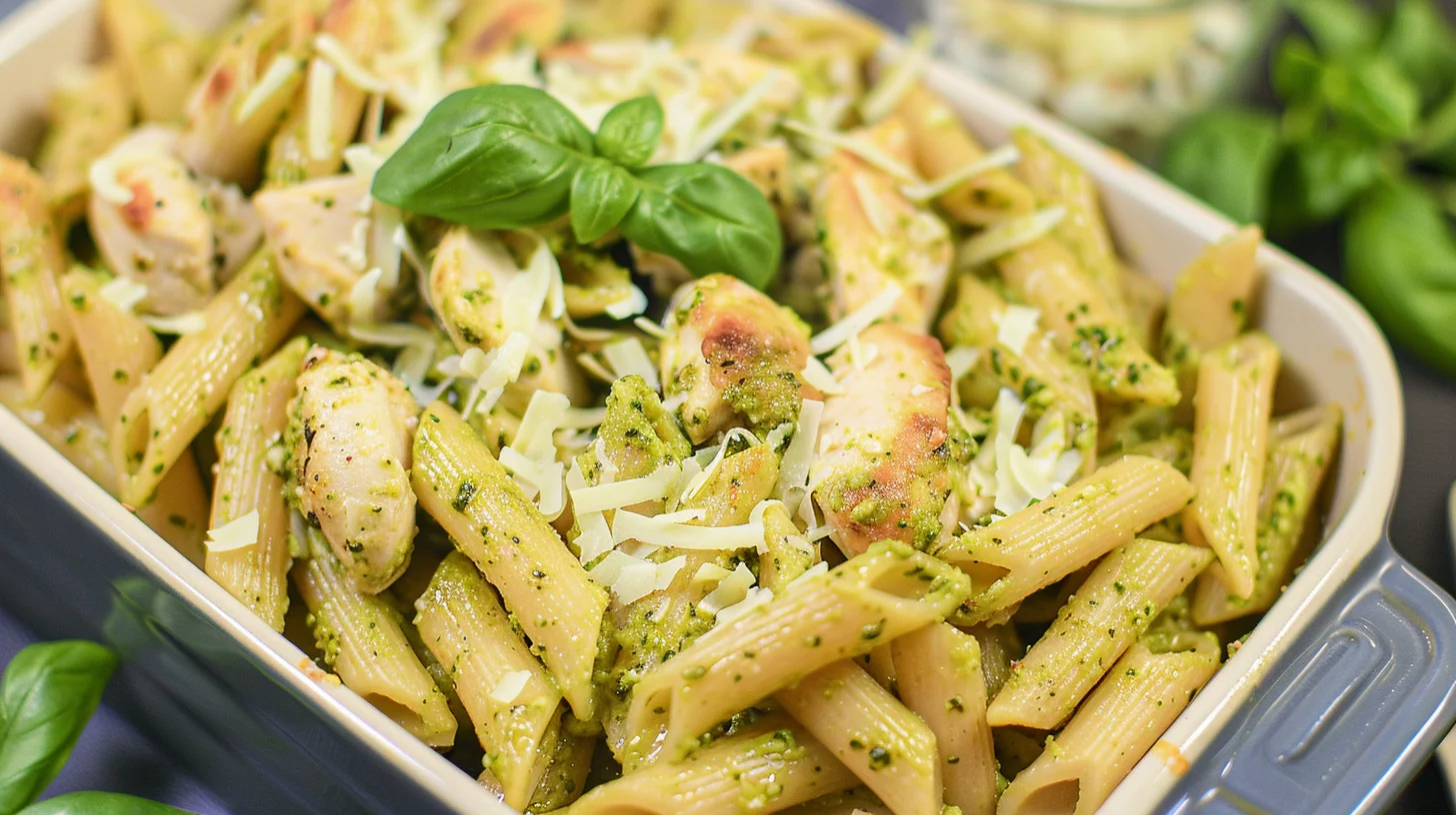 Chicken Pesto Pasta Bake