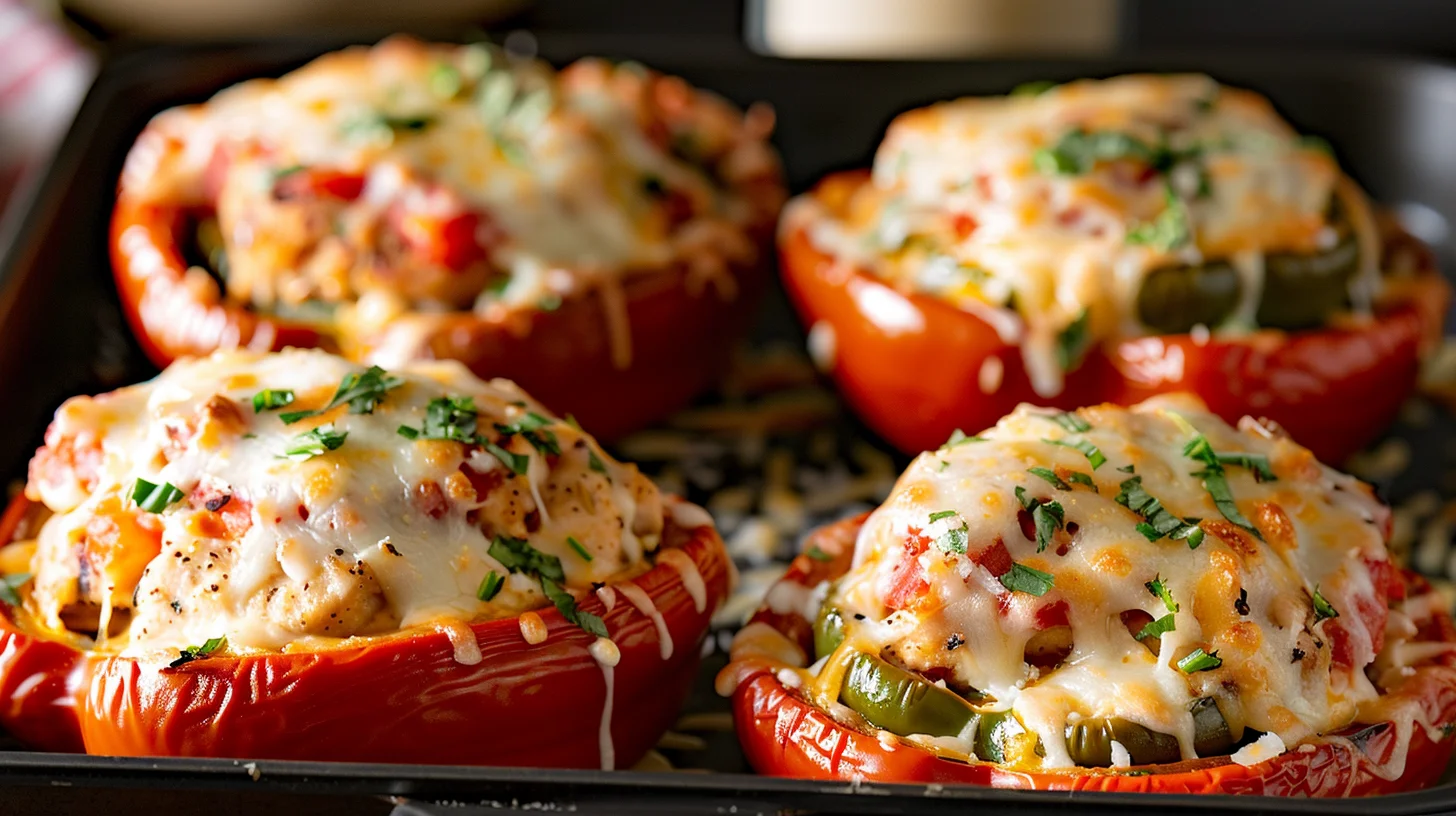 Chicken Stuffed Bell Peppers