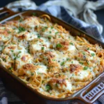 Chicken Tetrazzini Bake