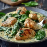 Creamy Garlic Chicken Spinach