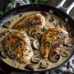 Creamy Mushroom Chicken Breast Skillet