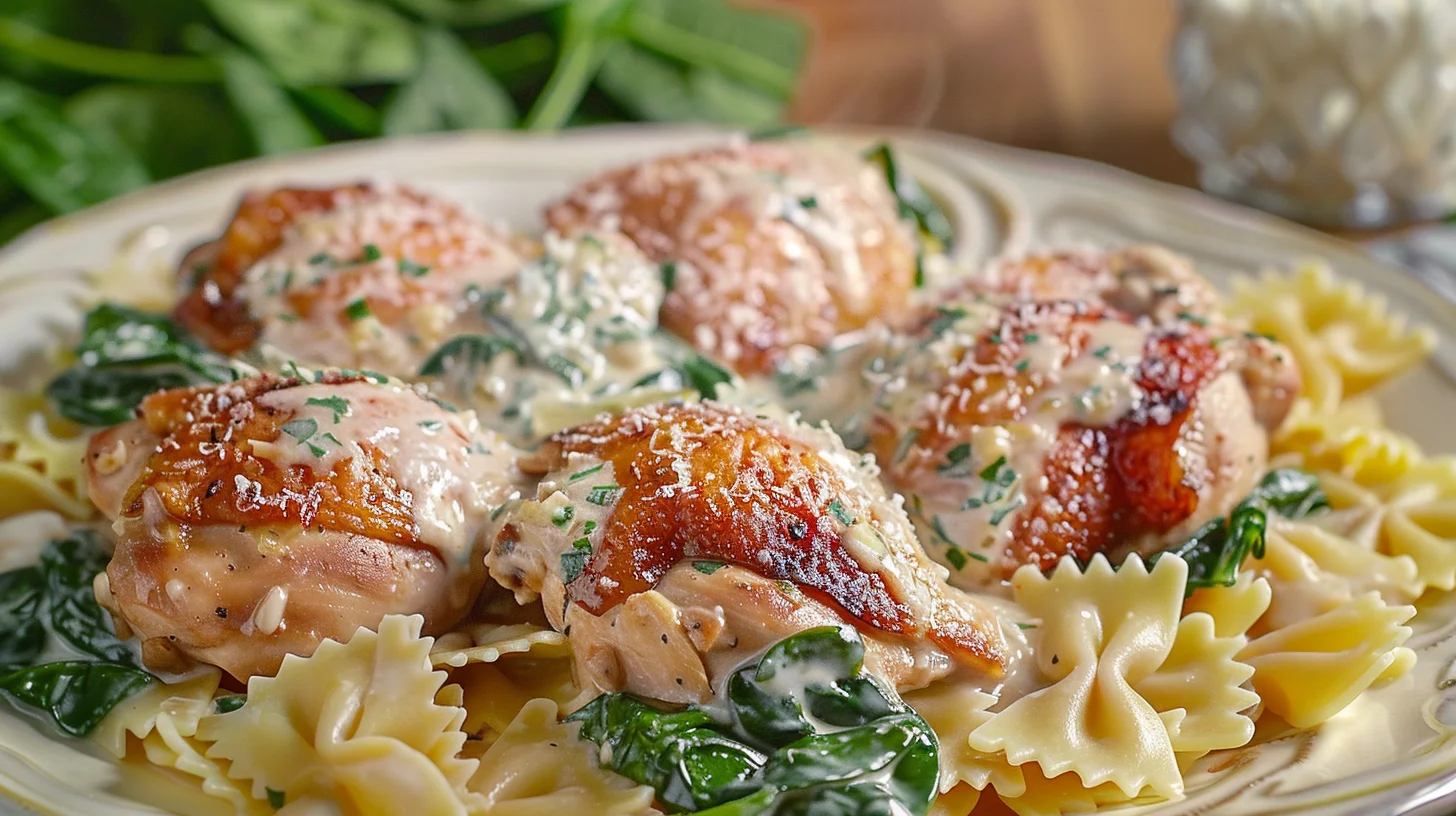 Creamy Tuscan Chicken With Spinach