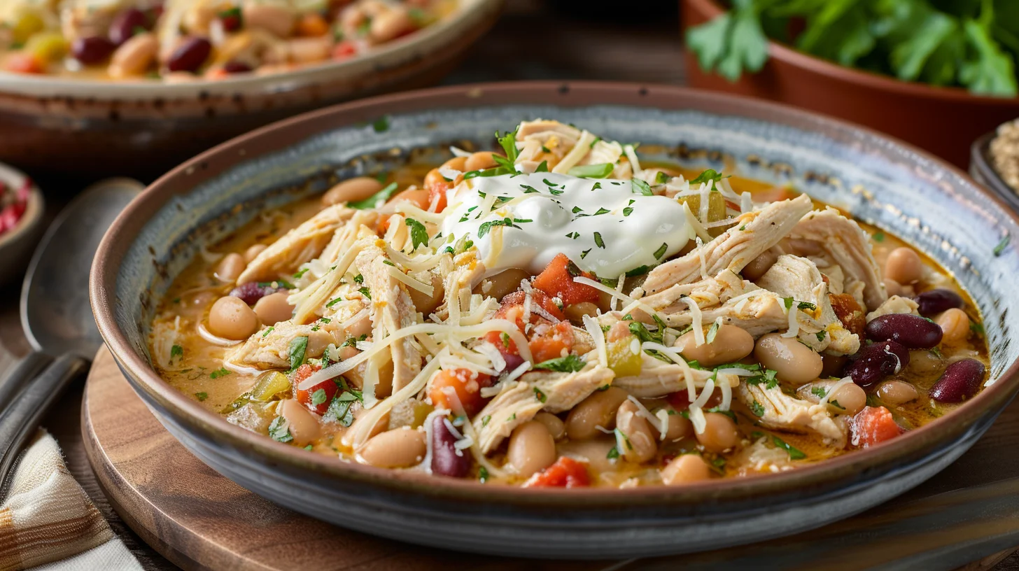 Creamy White Chicken Chili With Cream Cheese