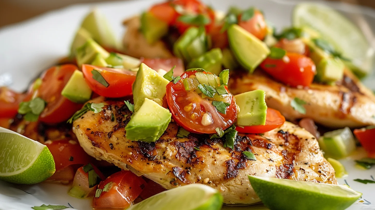 Fiesta Lime Chicken With Avocado