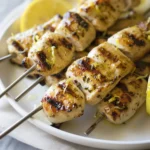 Garlic Lemon Chicken Skewers