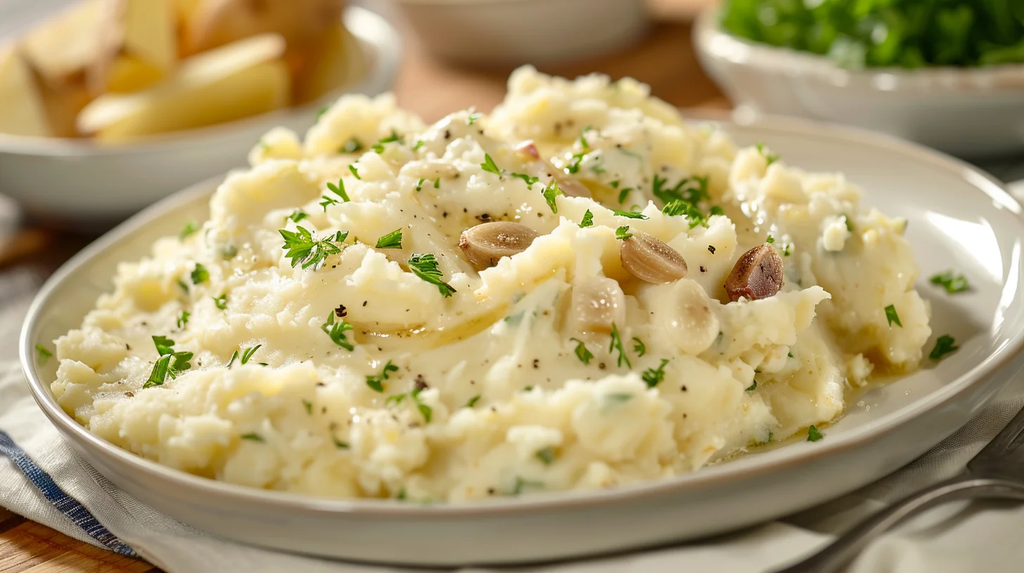 Garlic Mashed Potatoes With Cream Cheese