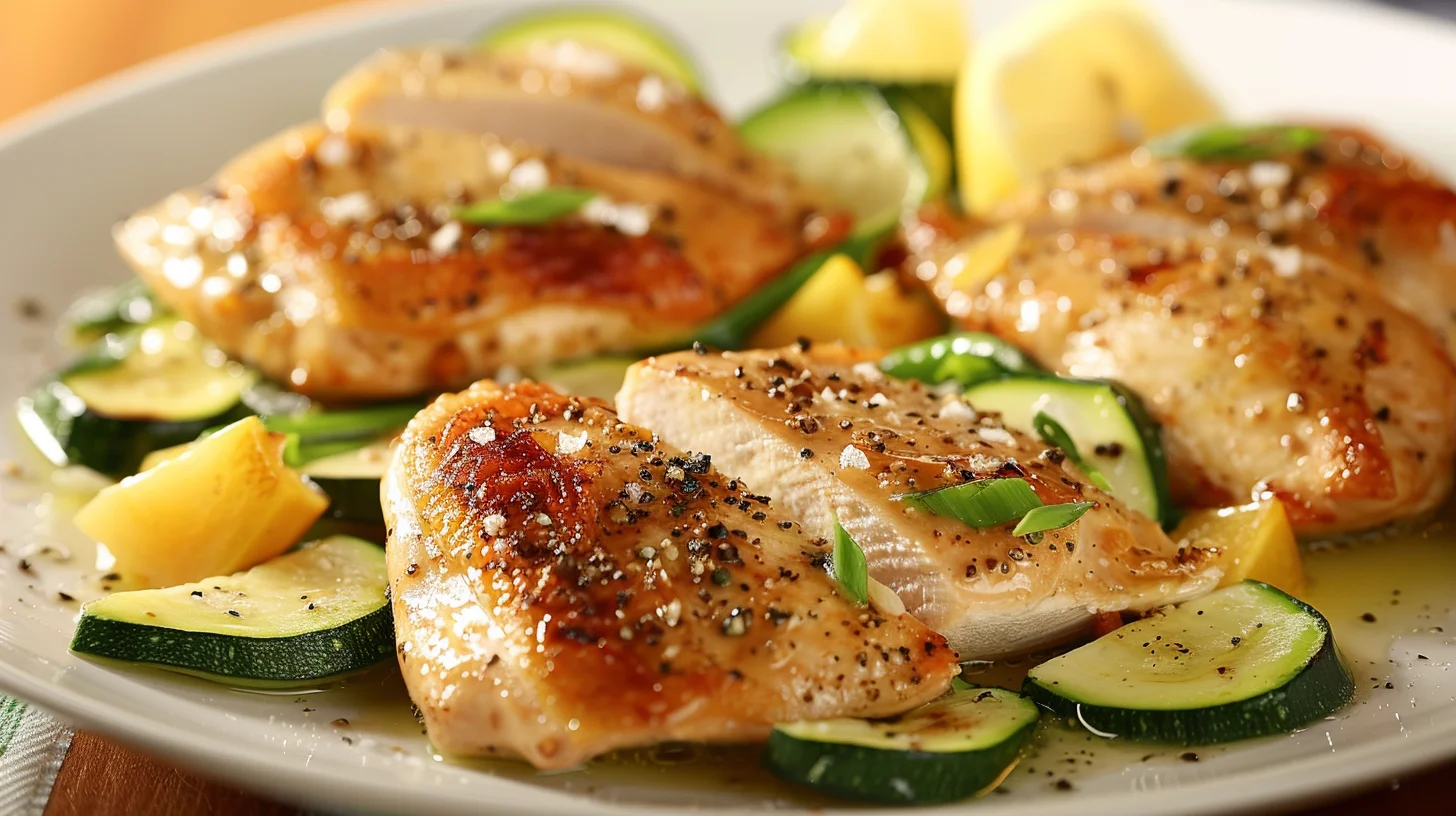 Healthy Chicken Breast With Zucchini and Squash