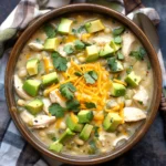 Healthy Savory Crockpot White Chicken Chili Soup