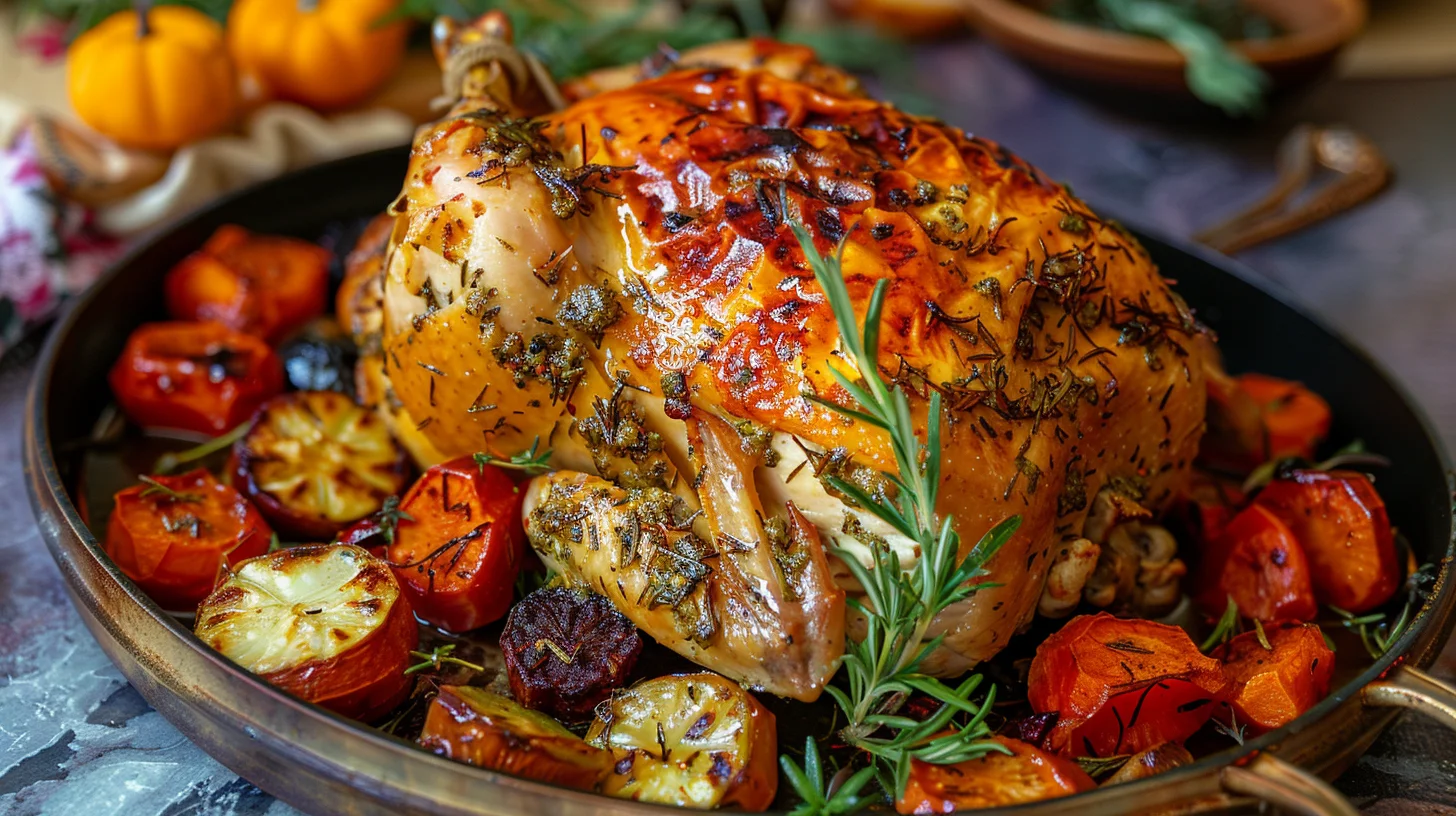 Herb Butter Roasted Chicken Turkey Alternative