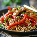 Honey Garlic Chicken And Noodles