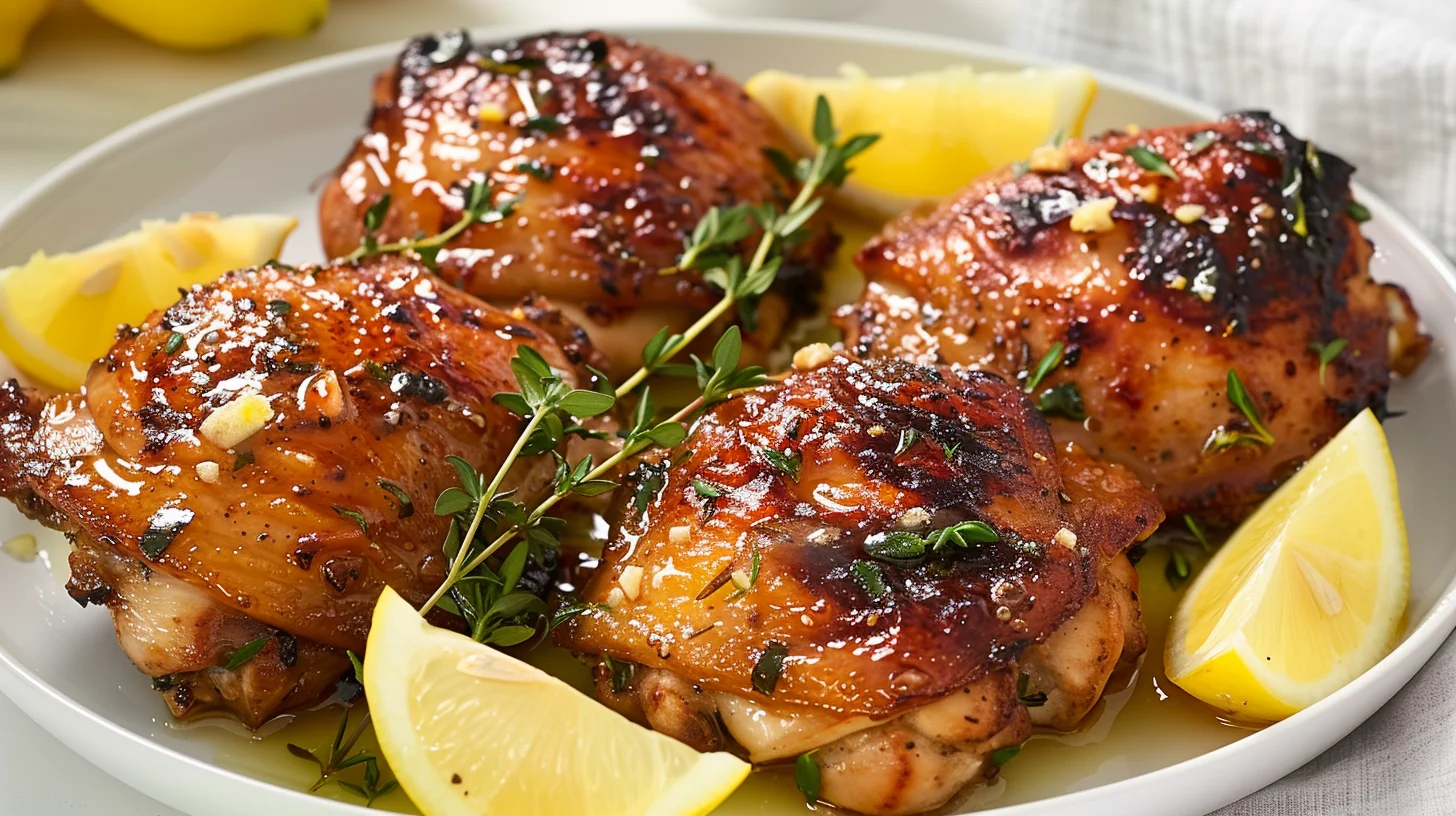 Lemon Garlic Chicken Thighs