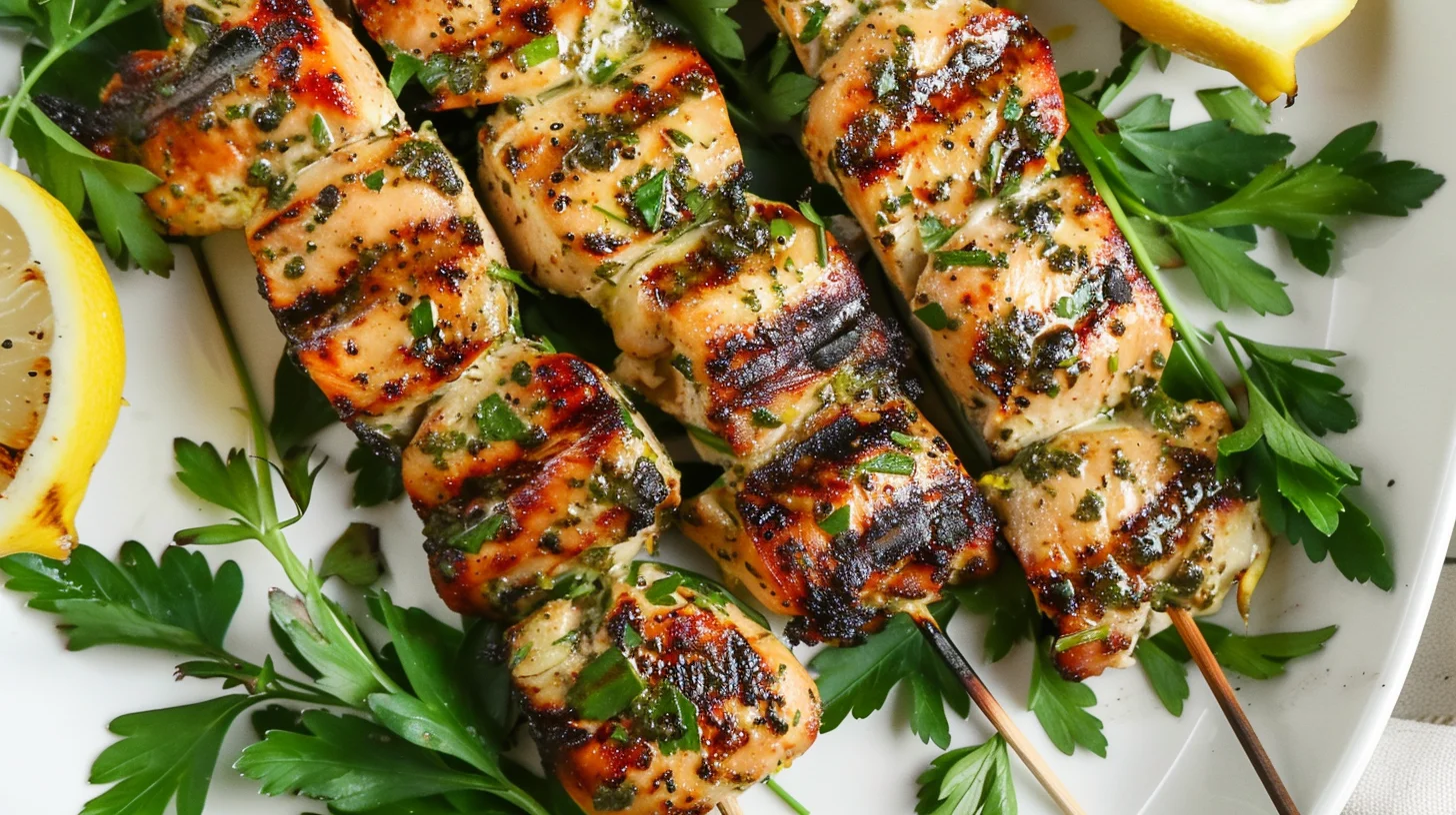 Lemon Herb Chicken Skewers