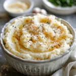Mashed Cauliflower With Garlic Butter