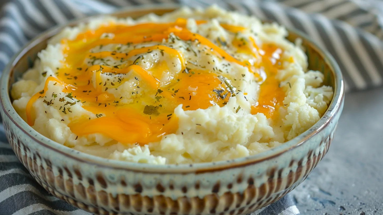 Mashed Cauliflower With Garlic Butter