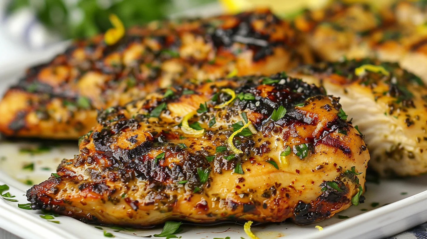 Mediterranean Herb Crusted Grilled Chicken