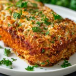 Melt-in-Your-Mouth Garlic Parmesan Chicken Meatloaf