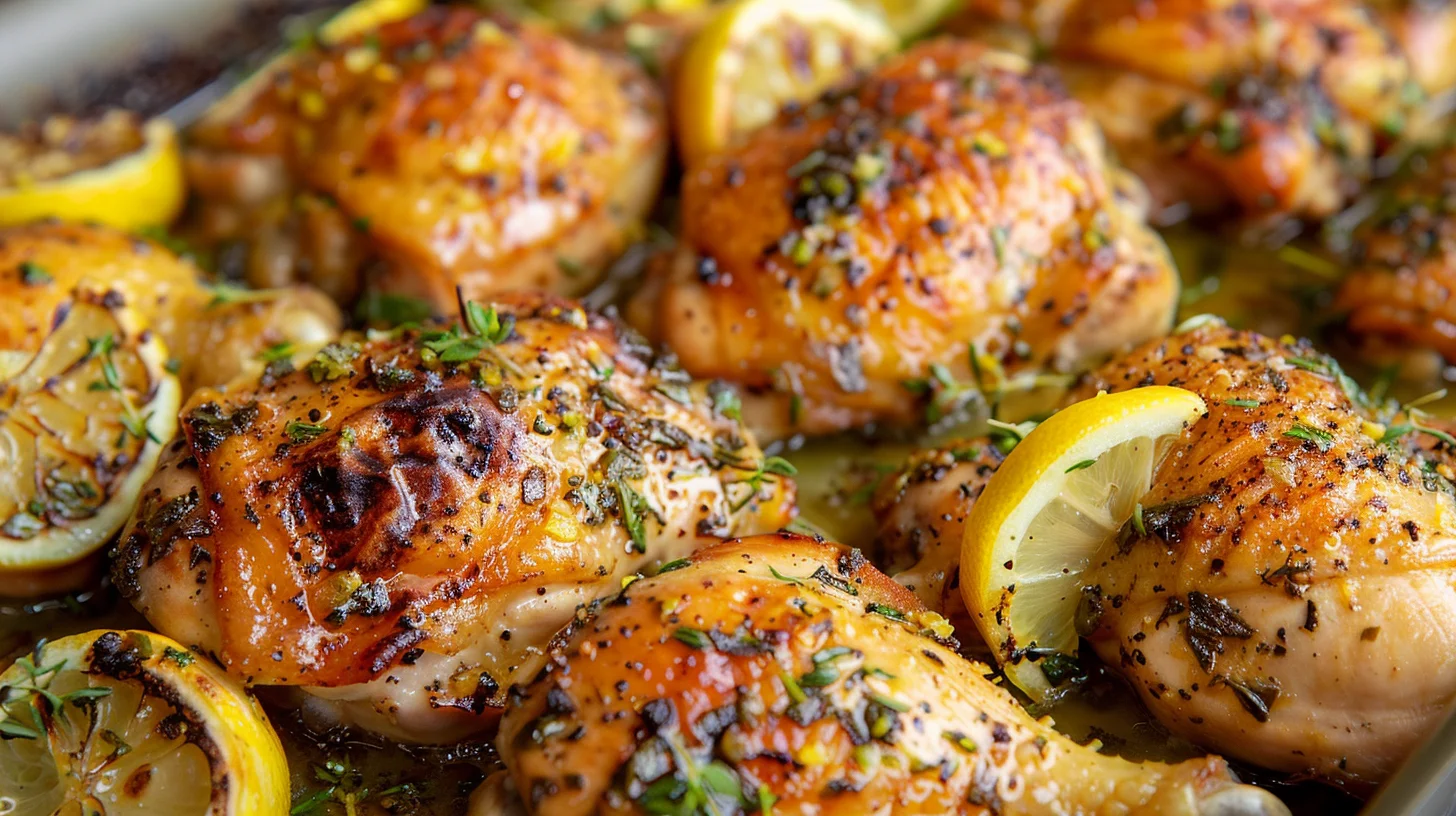 One Pan Lemon Garlic Chicken Breasts