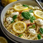 One Pot Lemon Garlic Chicken Pasta