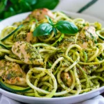 Pesto Chicken Zoodles