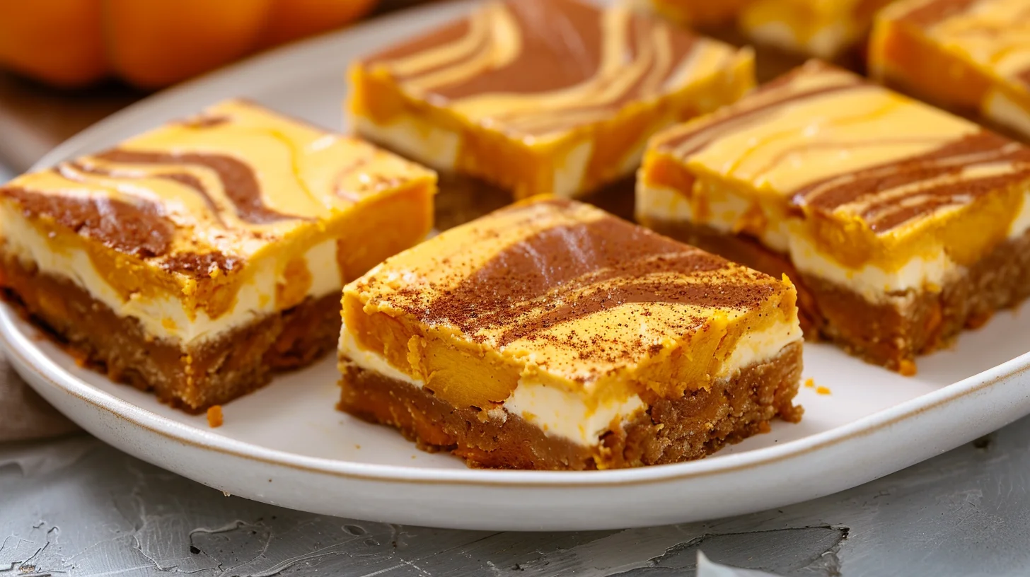 Pumpkin Cheesecake Bars