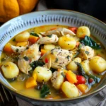 Pumpkin Chicken Gnocchi Soup