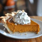 Pumpkin Pie With Whipped Cream