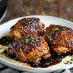 Sticky Balsamic Chicken Thighs